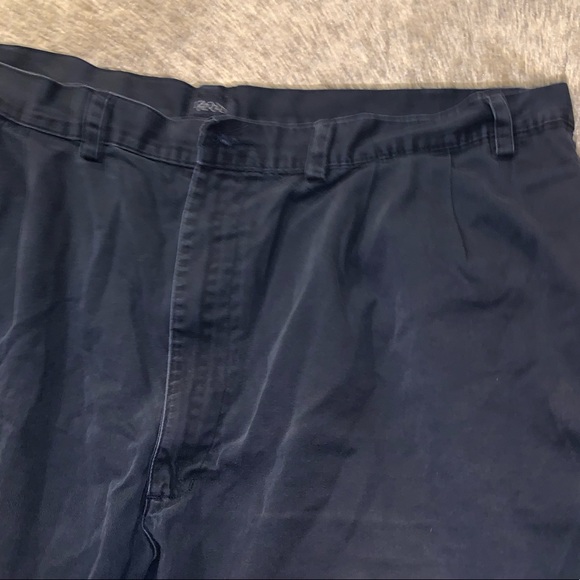 Izod Dark Blue Cotton Dress shorts size Waist 44 - Picture 6 of 11